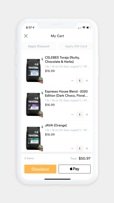 Tentera Surf & Coffee Roasters Screenshot