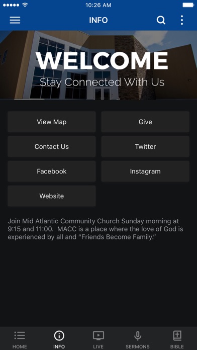Mid Atlantic Community Church Screenshot