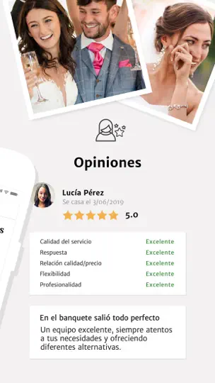 Captura de pantalla de Bodas.net Para Profesionales en iPhone 6
