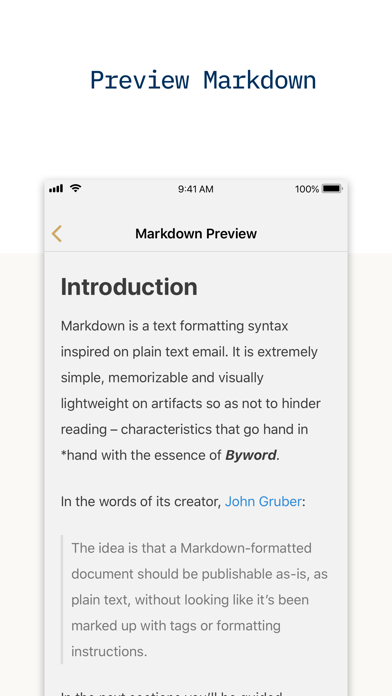 Byword Screenshot