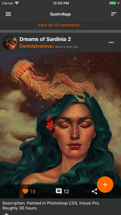 Screenshot #1 pour Sparkvillage- Artist Community