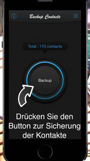 Screenshot von Backup Kontakte auf dem iPhone 3