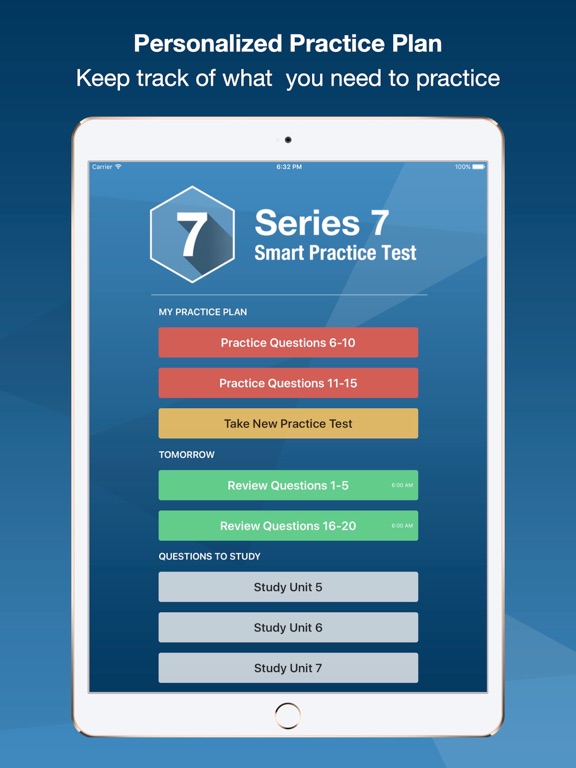 Series 7 Smart Prep iPad screenshot 4 - Education app