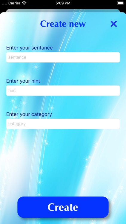 Pick a word for a sentence