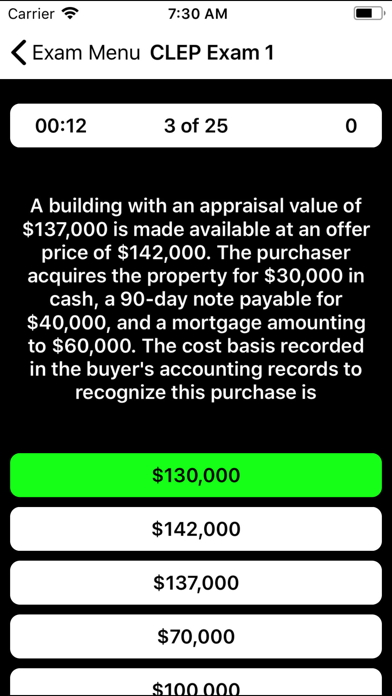 CLEP Financial Accounting Prep Screenshot