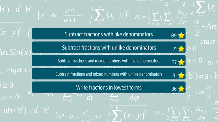 Math Shot Subtract Fractions