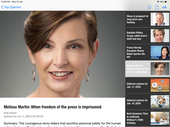 West Central Tribune iPad screenshot 5 - News app