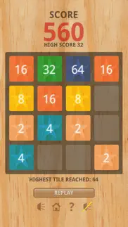 2048 number saga game iphone screenshot 2