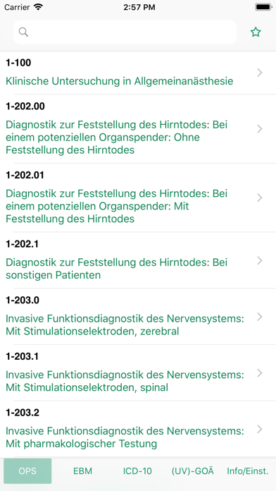 Screenshot #1 pour Dokdex - ICD-10, GOÄ, EBM, OPS