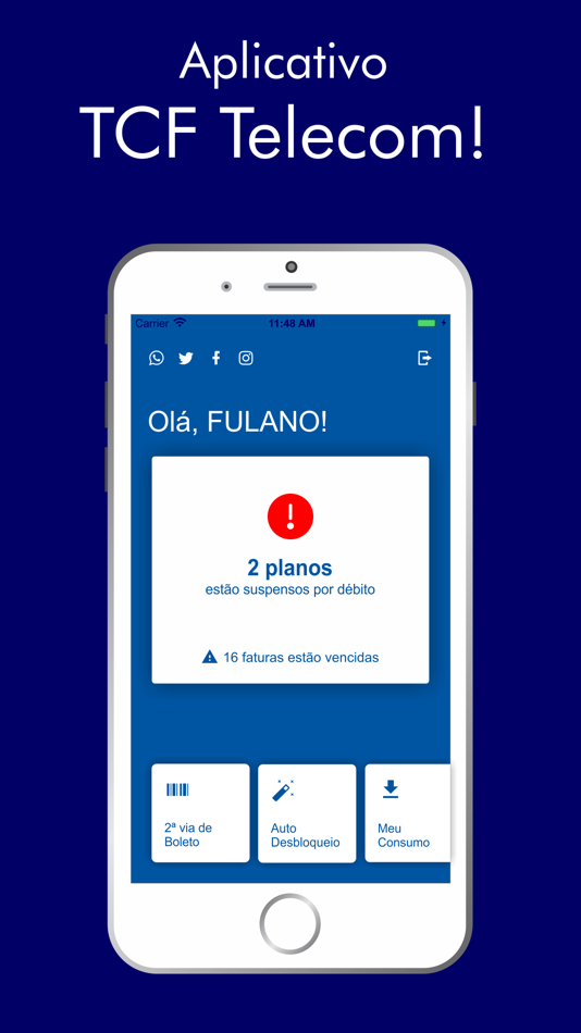 #1. TCF Telecom (iOS) بواسطة: HubSoft