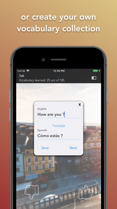 Learn Spanish - Flashcards iPhone screenshot 4 - Education app