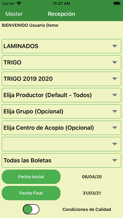Screenshot #1 pour SRE Productor App