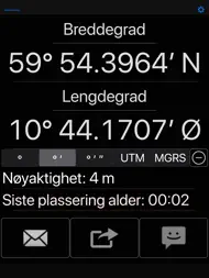 Dele min GPS-koordinater ipad bilder 1