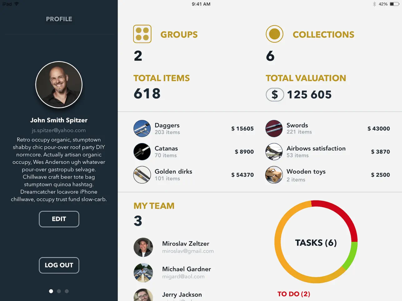Screenshot #4 pour Collections App