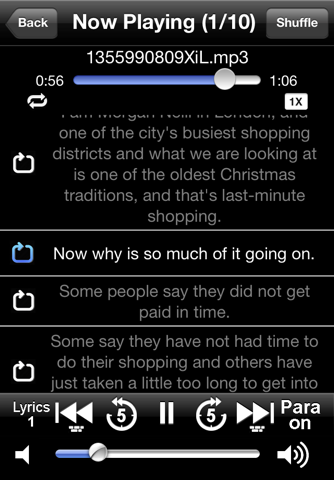 iStudy Player (Lyrics Display) screenshot 4