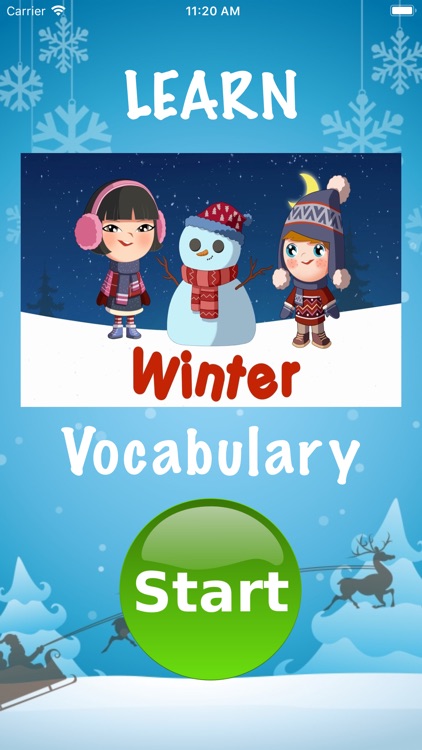 Winter vocabulary in English