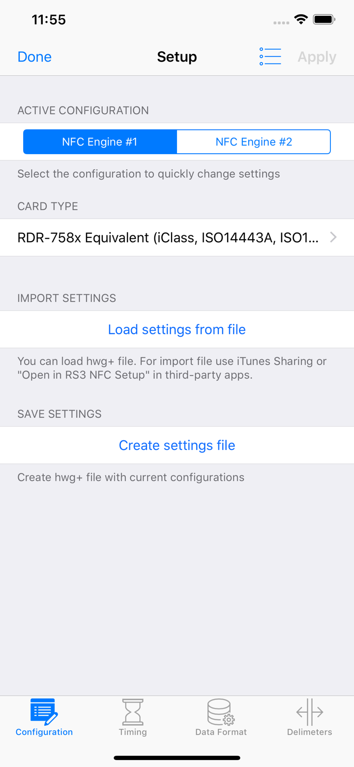 RS3 NFC Setup screenshot 2