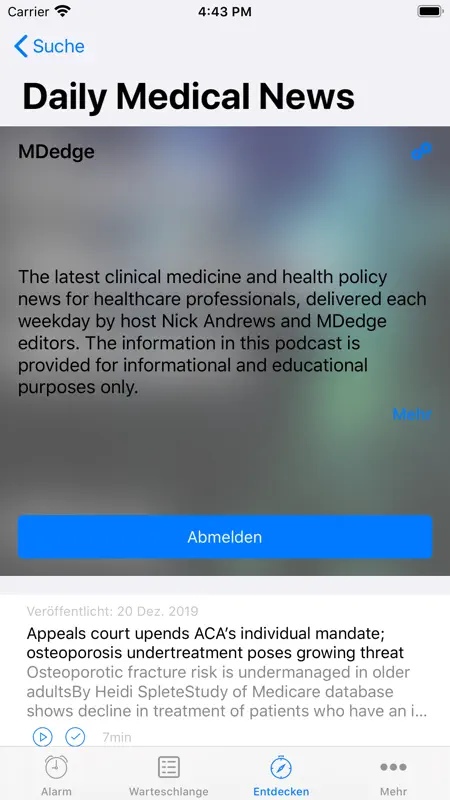 Podcast Alarm: Wake & Listen screenshot 3 of 7