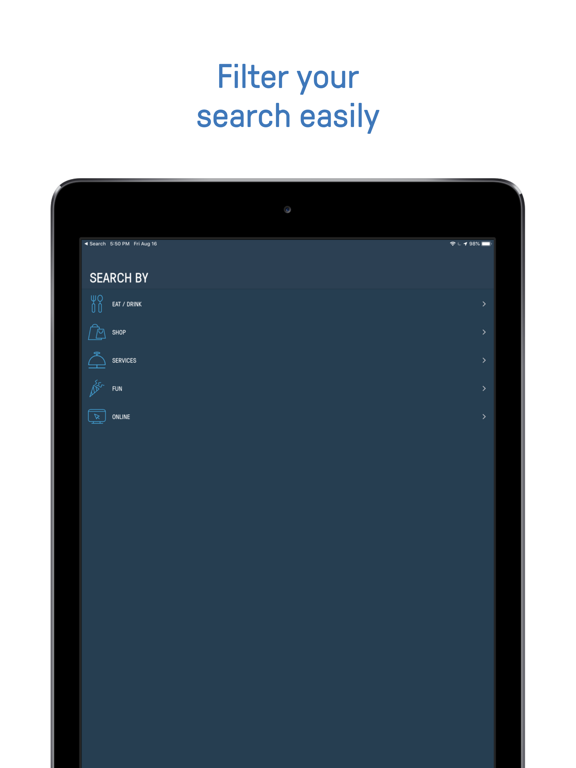 Nirmy — what's near you? iPad screenshot 3 - Lifestyle app