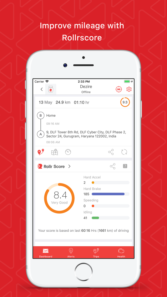 #2. Rollr - Connected on the Move (iOS) 由: Motherson Invenzen XLab Pvt. Ltd.