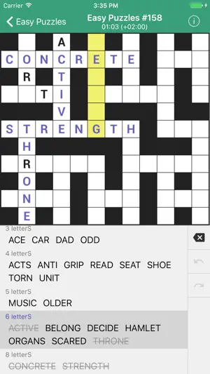Fill-In Crosswords (Word Fit) screenshot 1