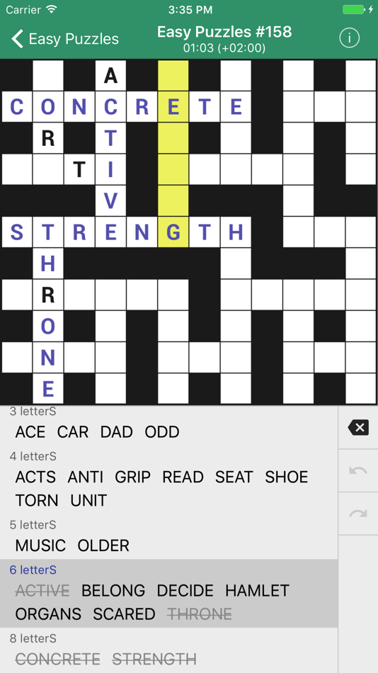 #1. Fill-In Crosswords (Word Fit) (iOS) 由: Emmanuel Mathis