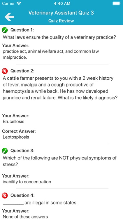 Veterinary Assistant Quizzes screenshot-4