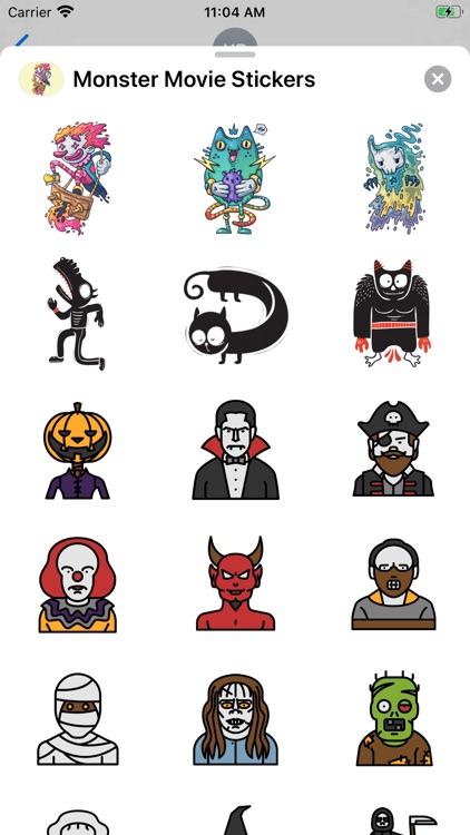 Monster Movie Stickers