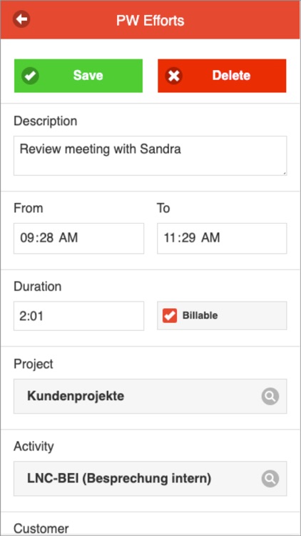 Personalwolke Project-Time