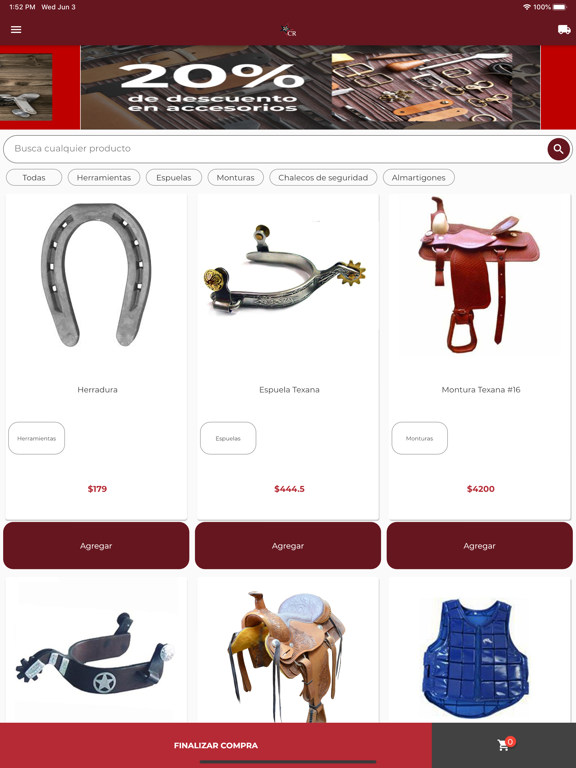 CR Performance Horses iPad screenshot 1 - Shopping app