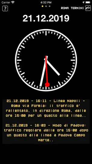 Скриншот Orari Treni Italia на iPhone 5