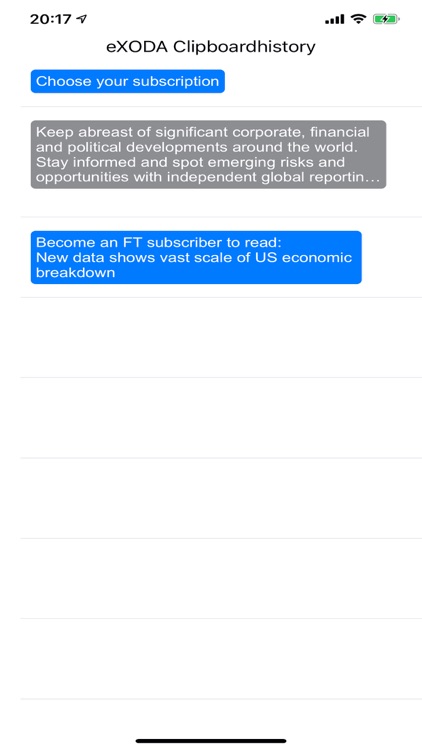 eXODA Clipboard History