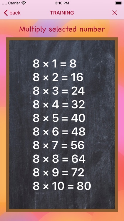 Number multiplication skills