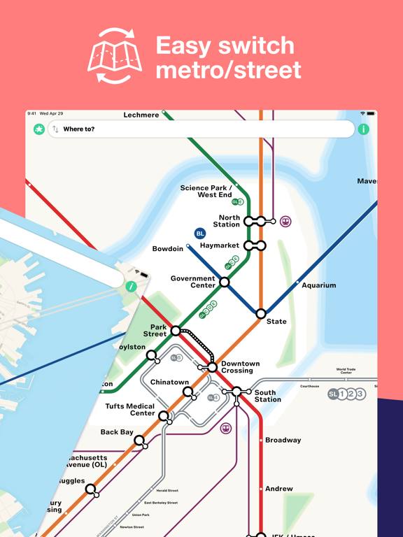 Screenshot #5 pour Boston T Subway Map & Routing