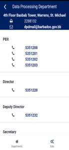 Barbados Government Directory screenshot #2 for iPhone