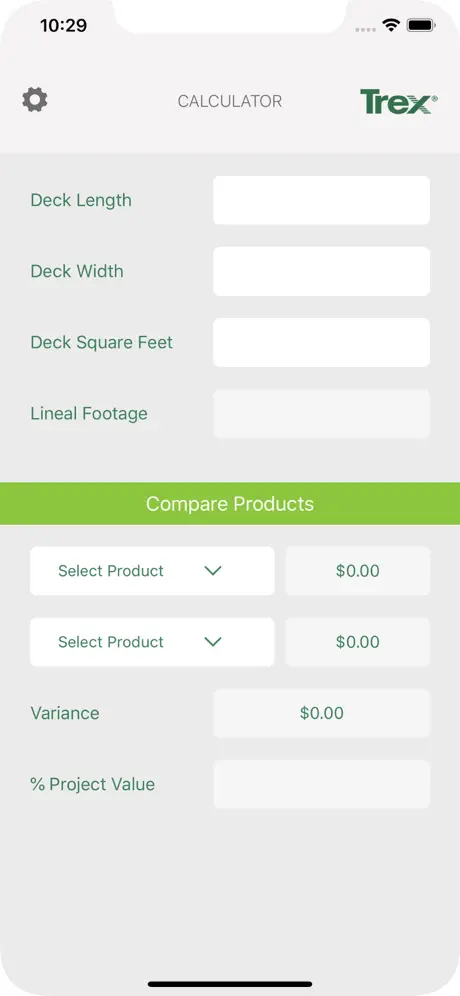 Trex Calculator