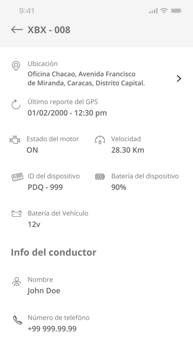 Tracker GPS Mobile Screenshot