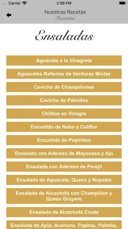 Nuestras Recetas Favoritas screenshot 4 of 5