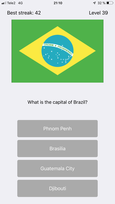 Capital City Quiz World Flags Screenshot