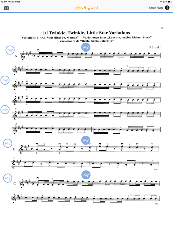 MyOngaku - Violin Volume 1 screenshot