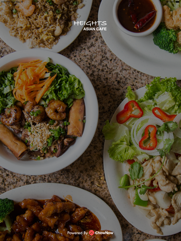 Heights Asian Cafe HTX iPad screenshot 1 - Food & Drink app