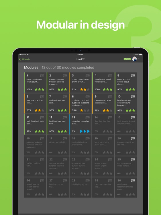 Touch-type Read and Spell