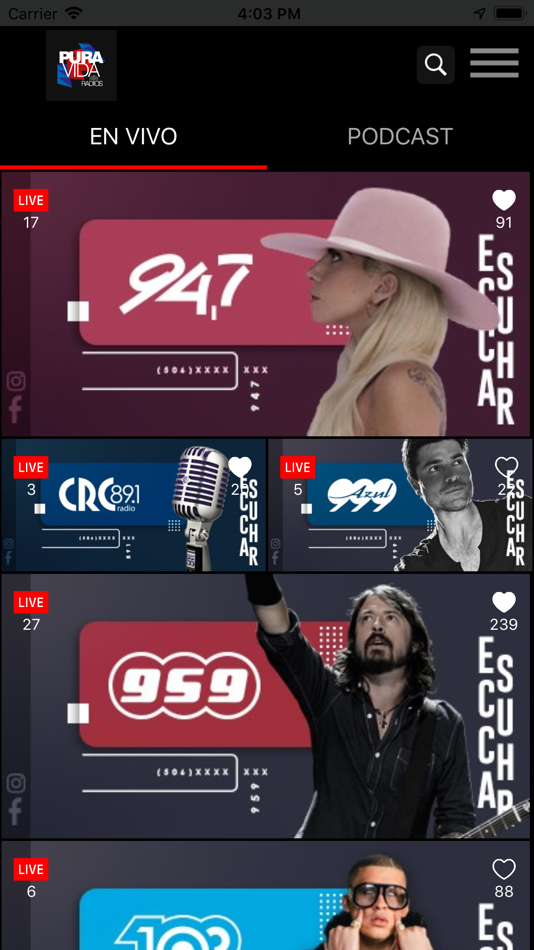 Pura Vida Radios de Cadena Radial Costarricense (iOS Aplicaciones) — AppAgg