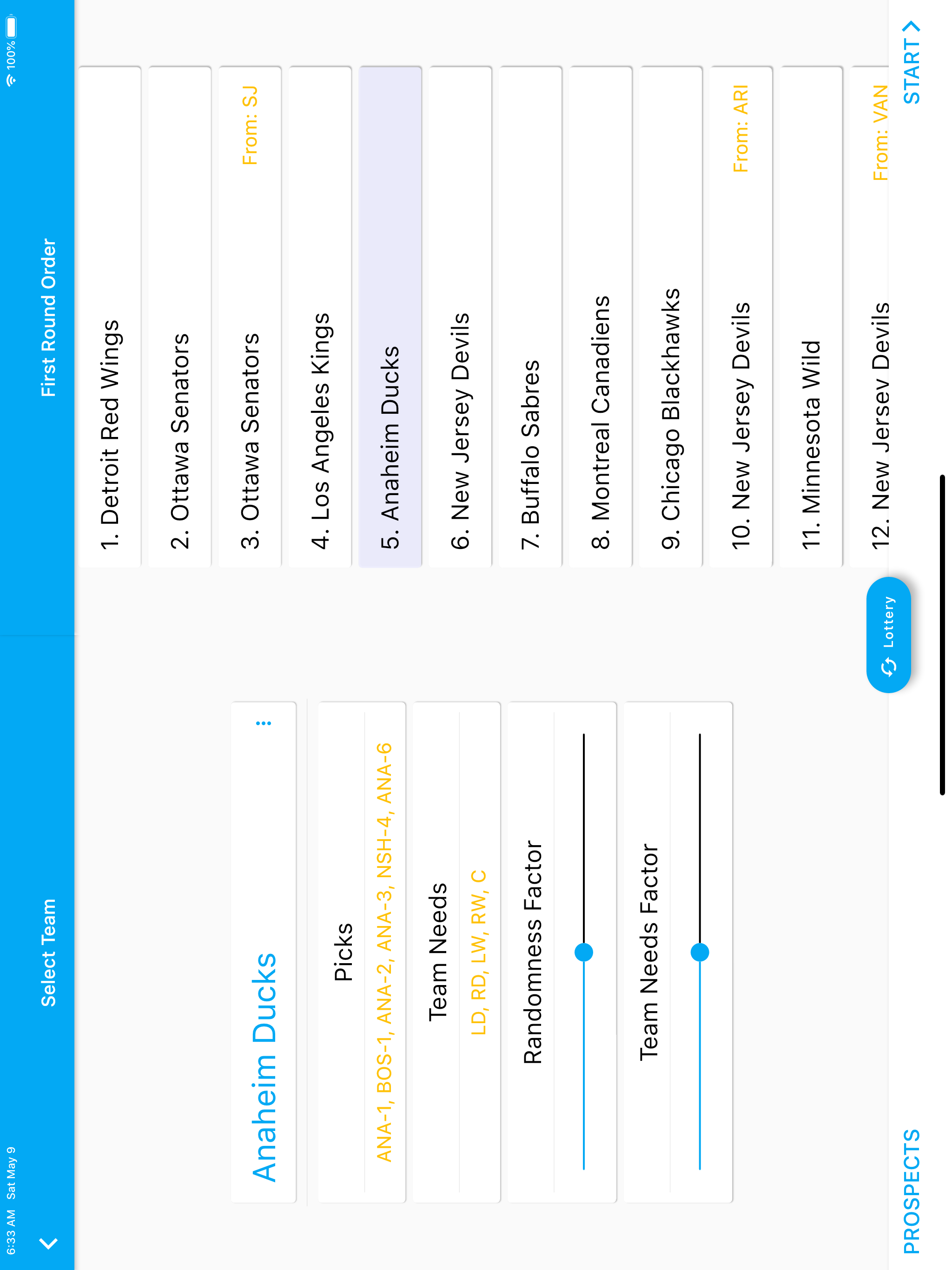 Sports Draft Simulator