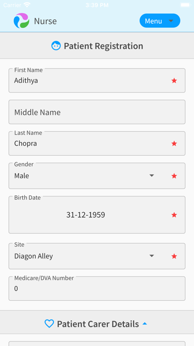 App screenshot