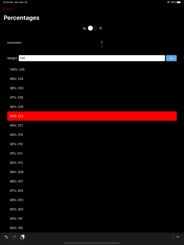 ‎Barbell Loader and Calculator Screenshot