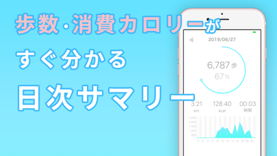 Screenshot #2 pour 歩数計Step　ダイエット用ウォーキング歩数計アプリ