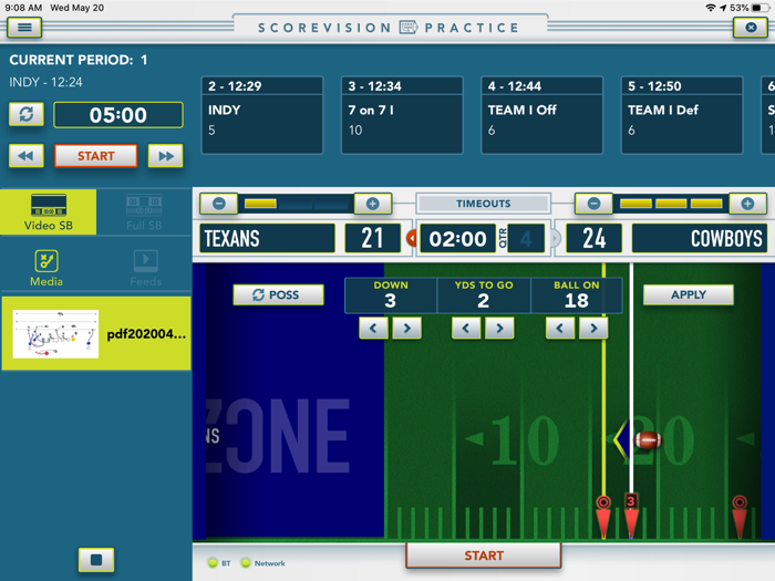 ScoreVision Practice FB