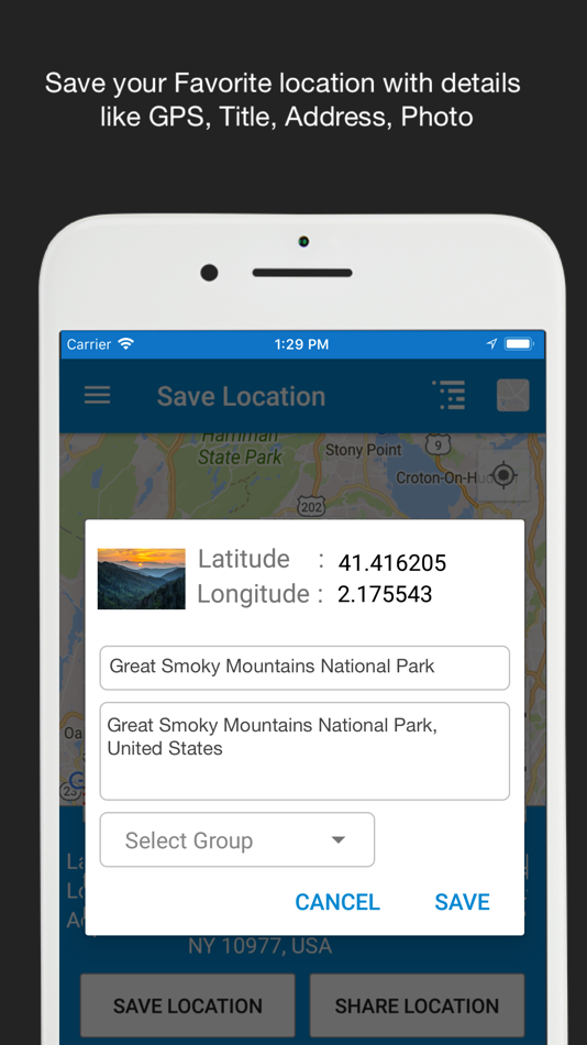#2. Save Location GPS (iOS) 게시자: RAYO INNOVATIONS PRIVATE LIMITED