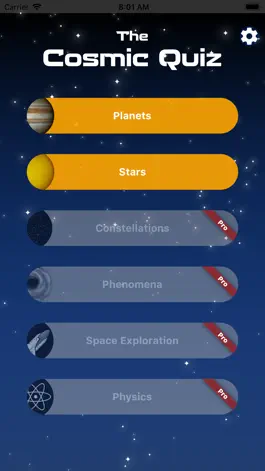 Game screenshot The Cosmic Quiz mod apk